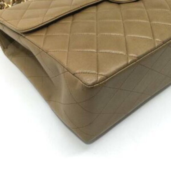 Christmas CHANEL Matelasse Chain Shoulder Bag Beige x - Picture 5 of 16